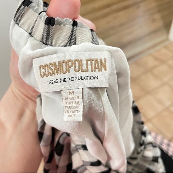 Dress the Population Checkered Pattern Mini Skirt NWT - Picture 4 of 5